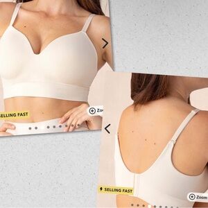 NWT Truekind Wireless comfort push-up bra —chai